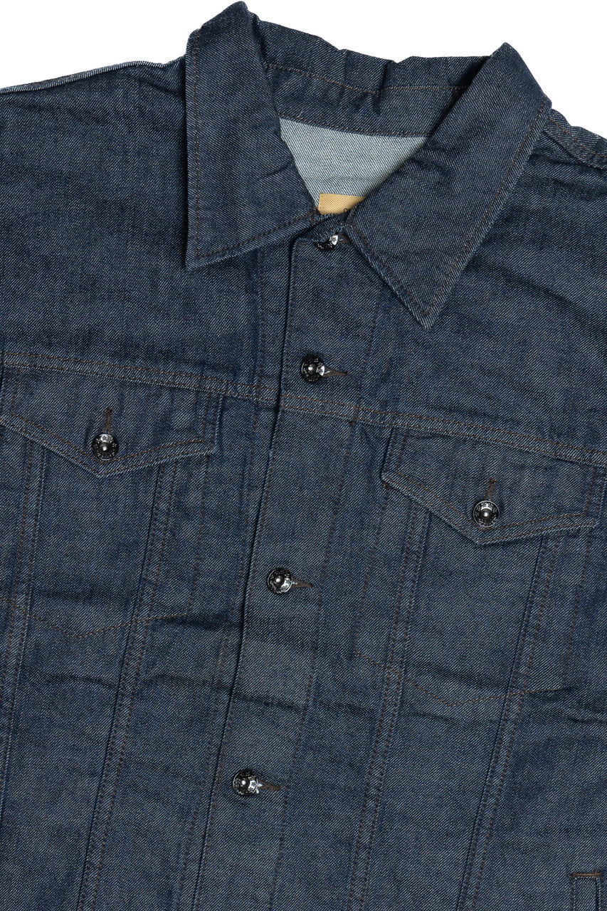 Upcycled Harley Davidson "Timeless Tradition" Back Patch Denim Jacket