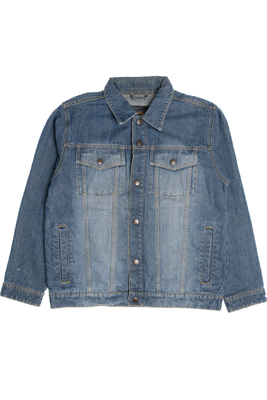 Upcycled Harley Davidson Atlanta Georgia Back Patch Denim Jacket 1606