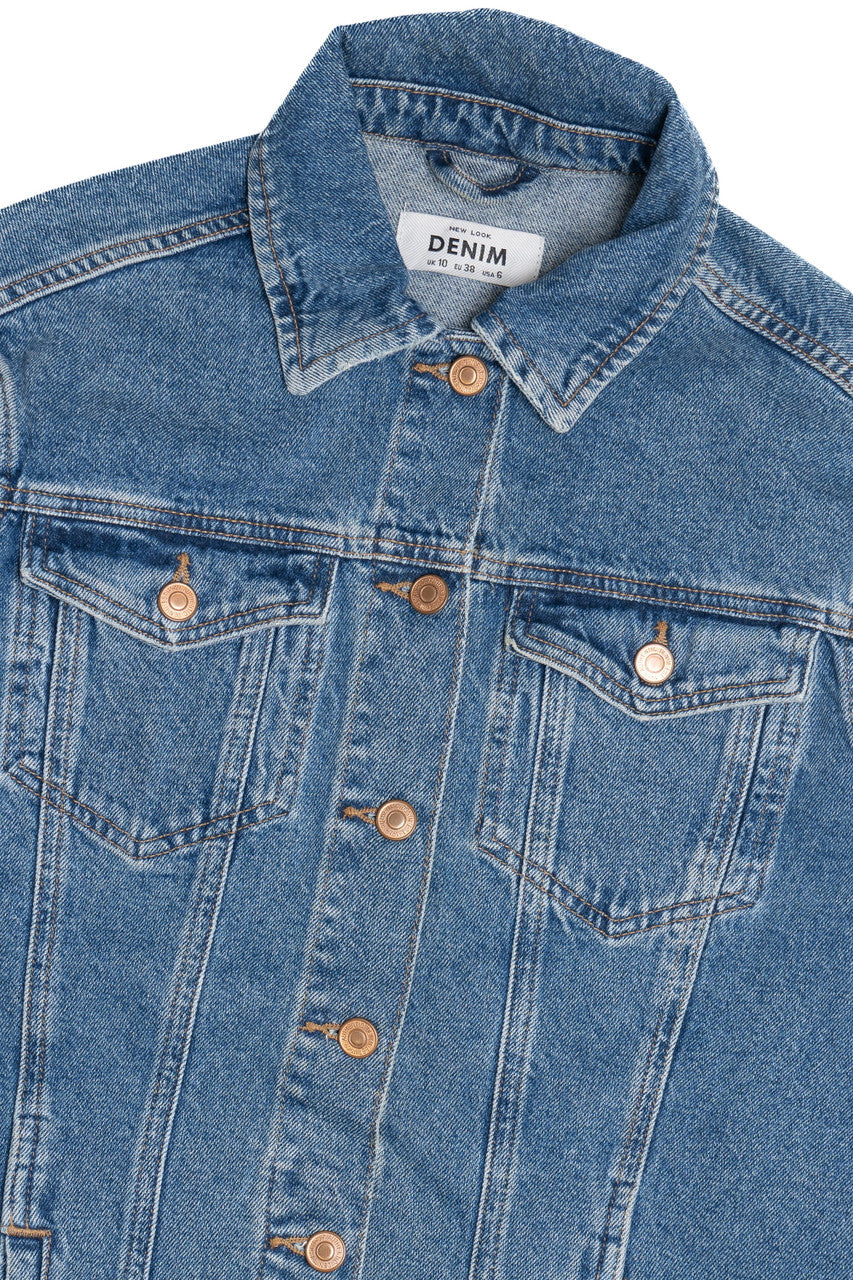 Upcycled Harley Davidson Sunset Back Patch Denim Jacket 1611