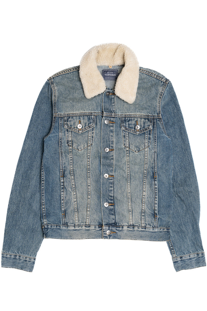 Vintage Upcycled Harley Davidson Biker Girl Back Patch Denim Jacket