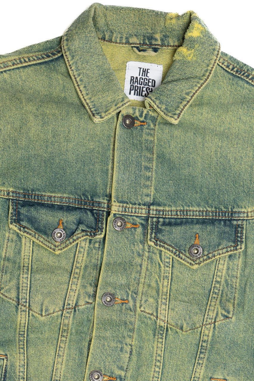 Upcycled Harley Davidson Back Patch Ragged Priest Denim Jacket