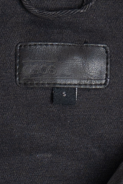 Upcycled Harley Davidson "Ride On..." Flaming Eagle Back Patch Denim Jacket 1617