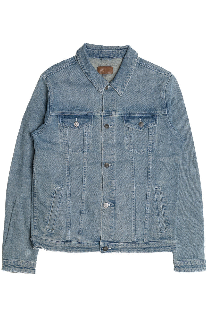 Upcycled Harley Davidson "Flat Track Racing" Back Patch Denim Jacket