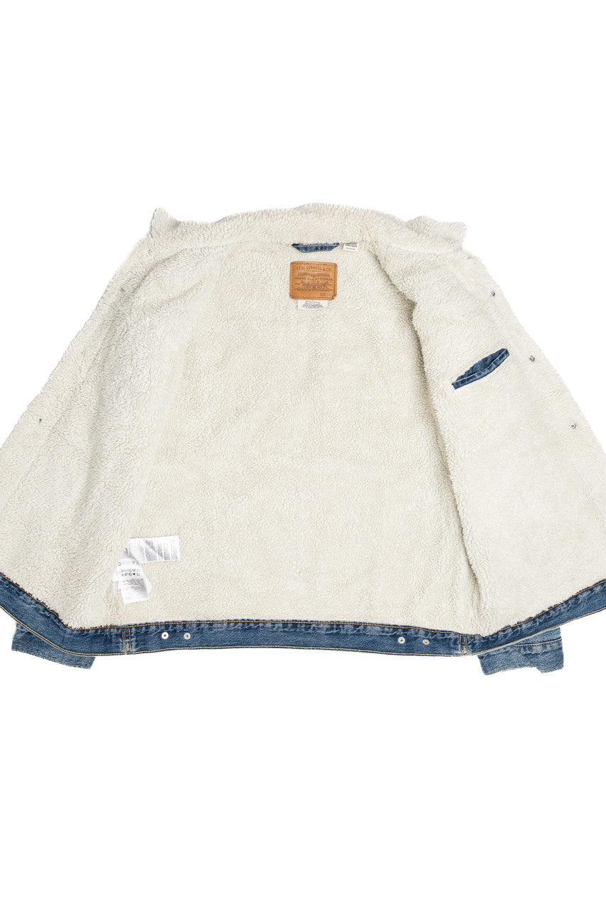 Levi's Premium Denim Faux Sherpa Lined Jacket 1634
