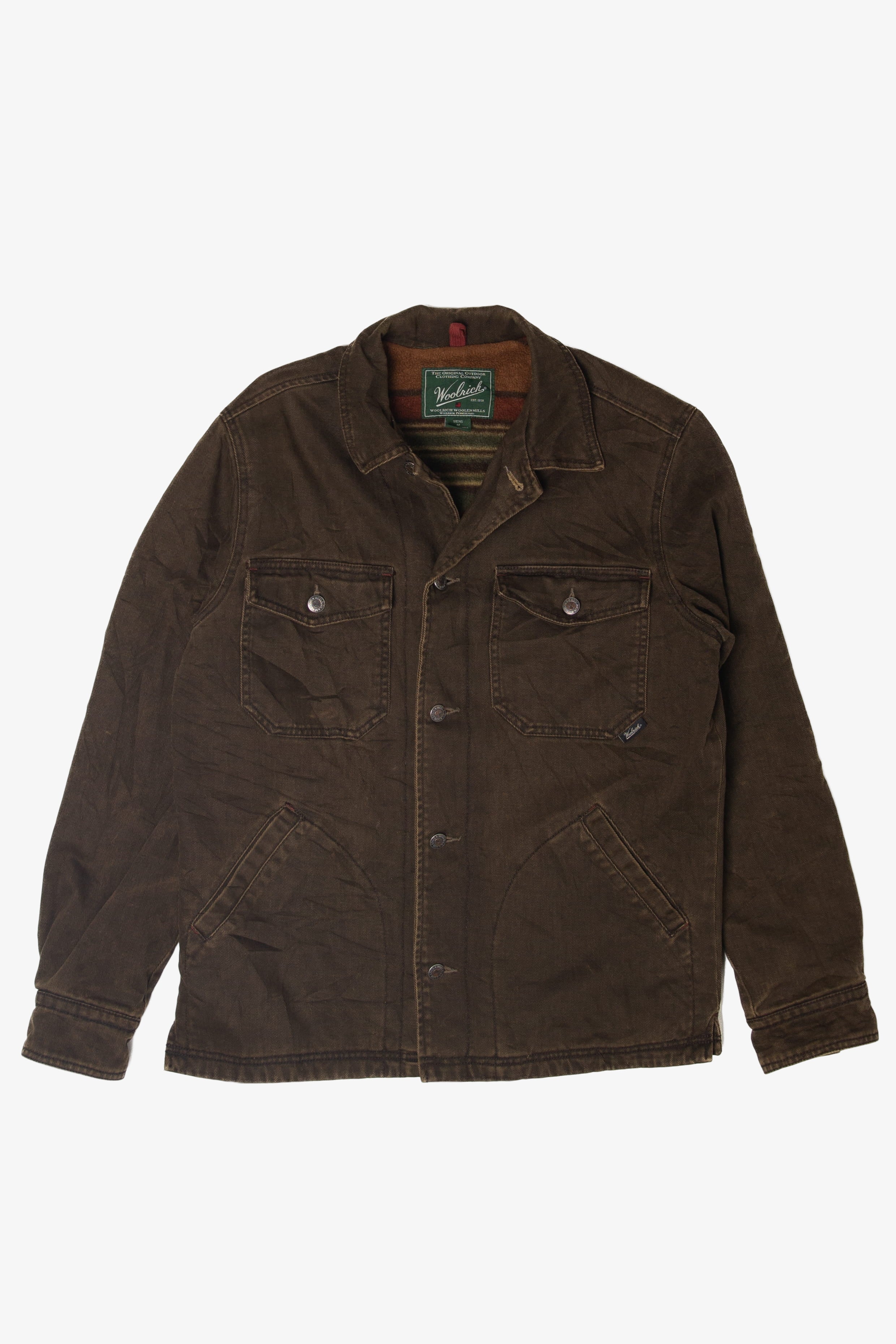 Vintage Woolrich Blanket Lined Denim Jacket (1990s)