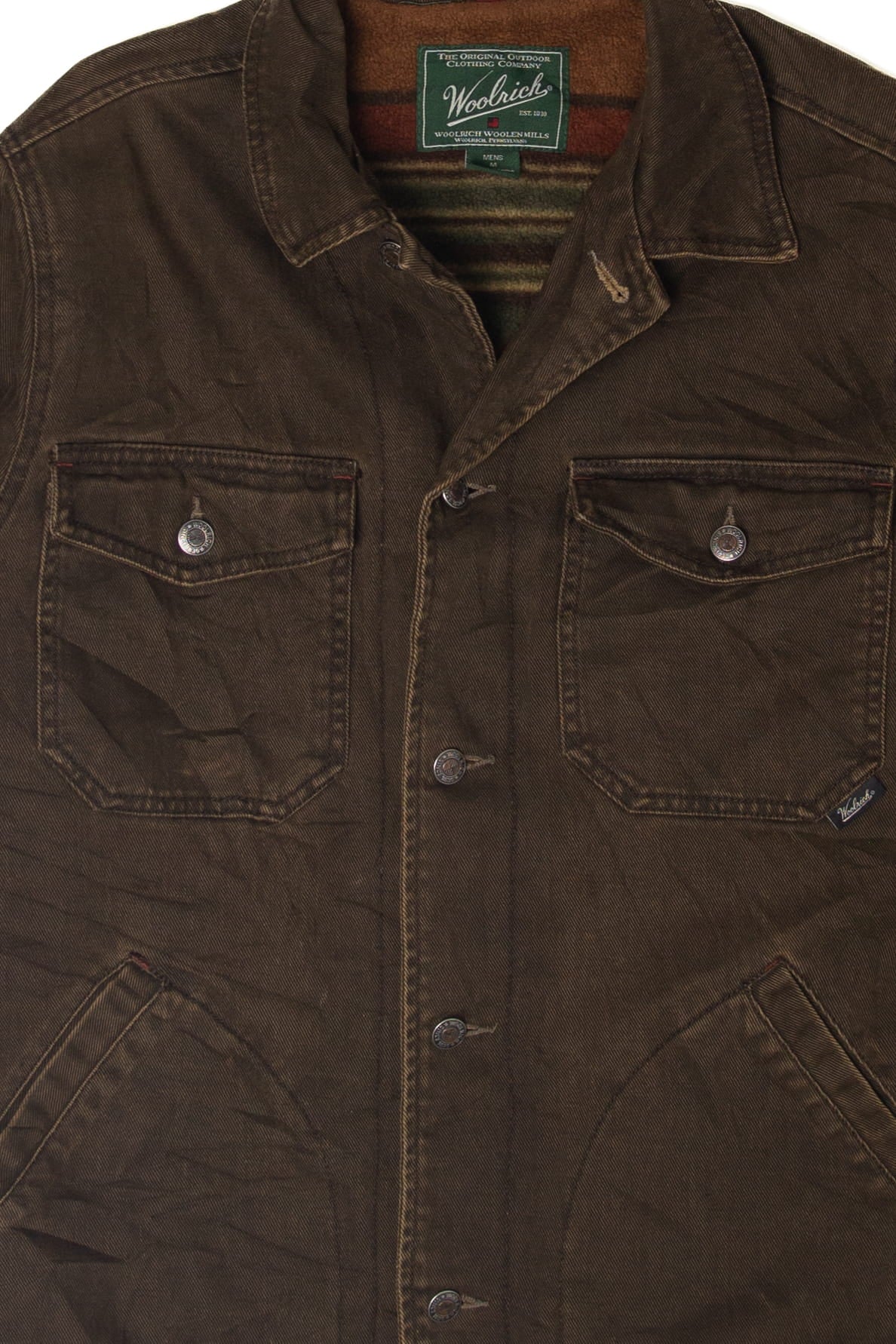 Vintage Woolrich Blanket Lined Denim Jacket (1990s)