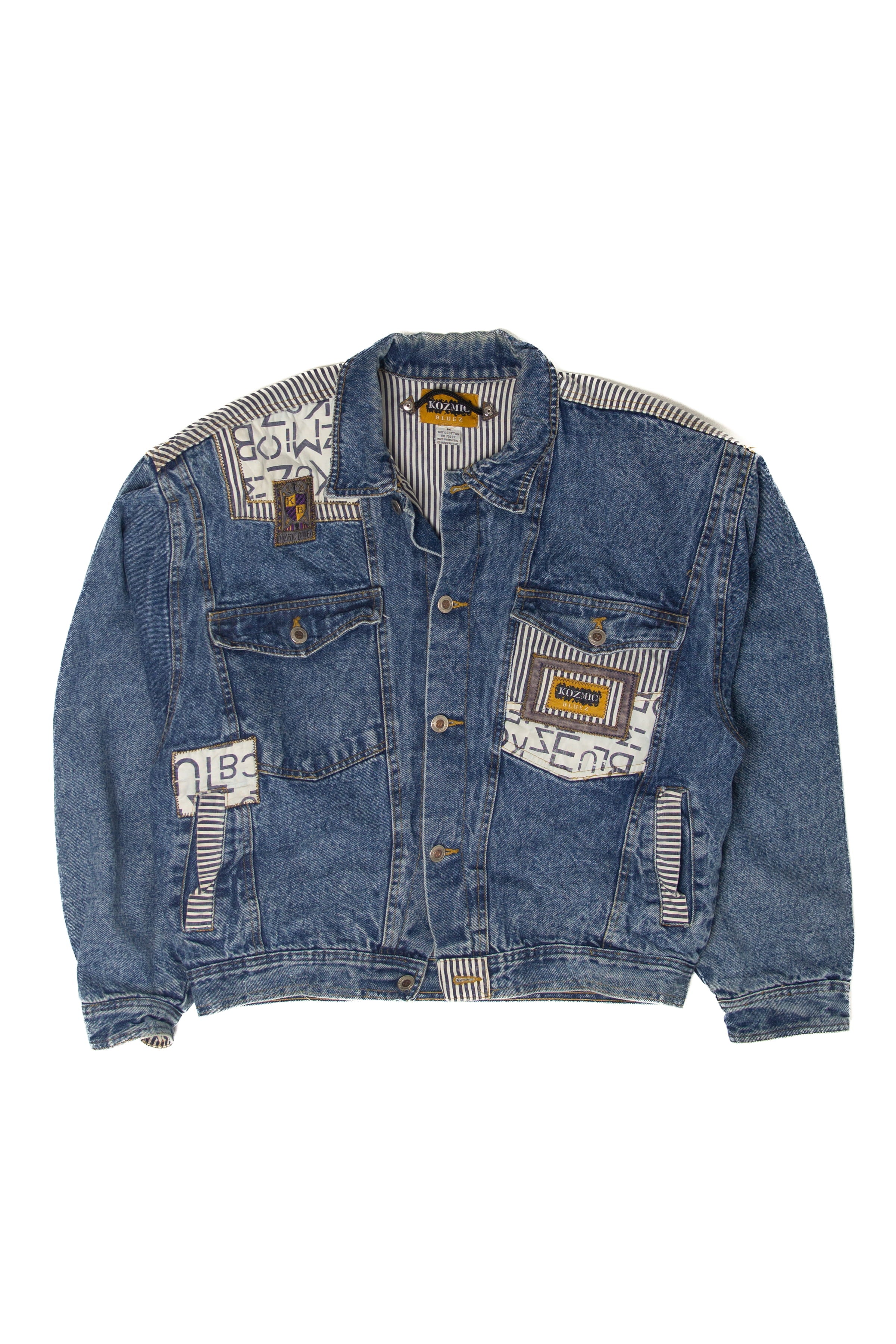 Vintage Kozmic Bluez Patches Denim Jacket (1980s) – Ragstock