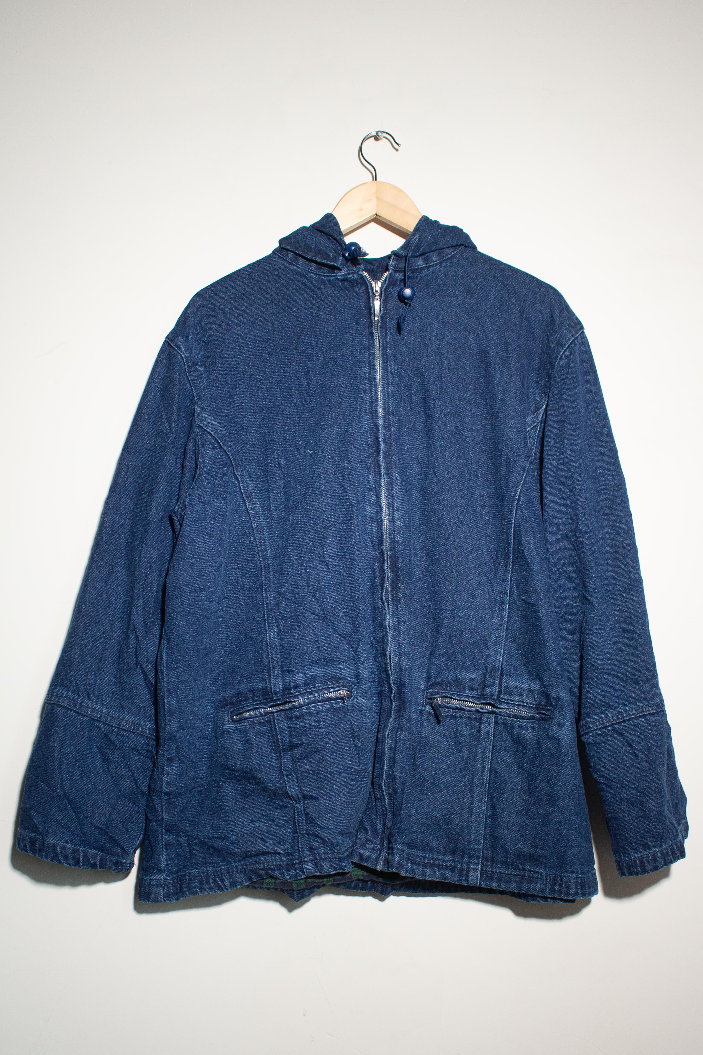 Vintage NorthStyle Hooded Denim Jacket (2000s)