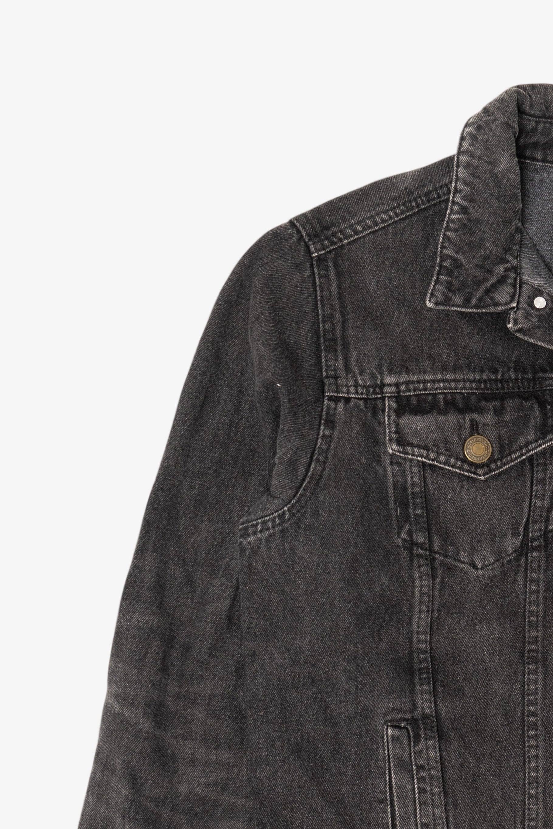 Harley Davidson "Big Moose" Portland Black Denim Jacket (2010s)