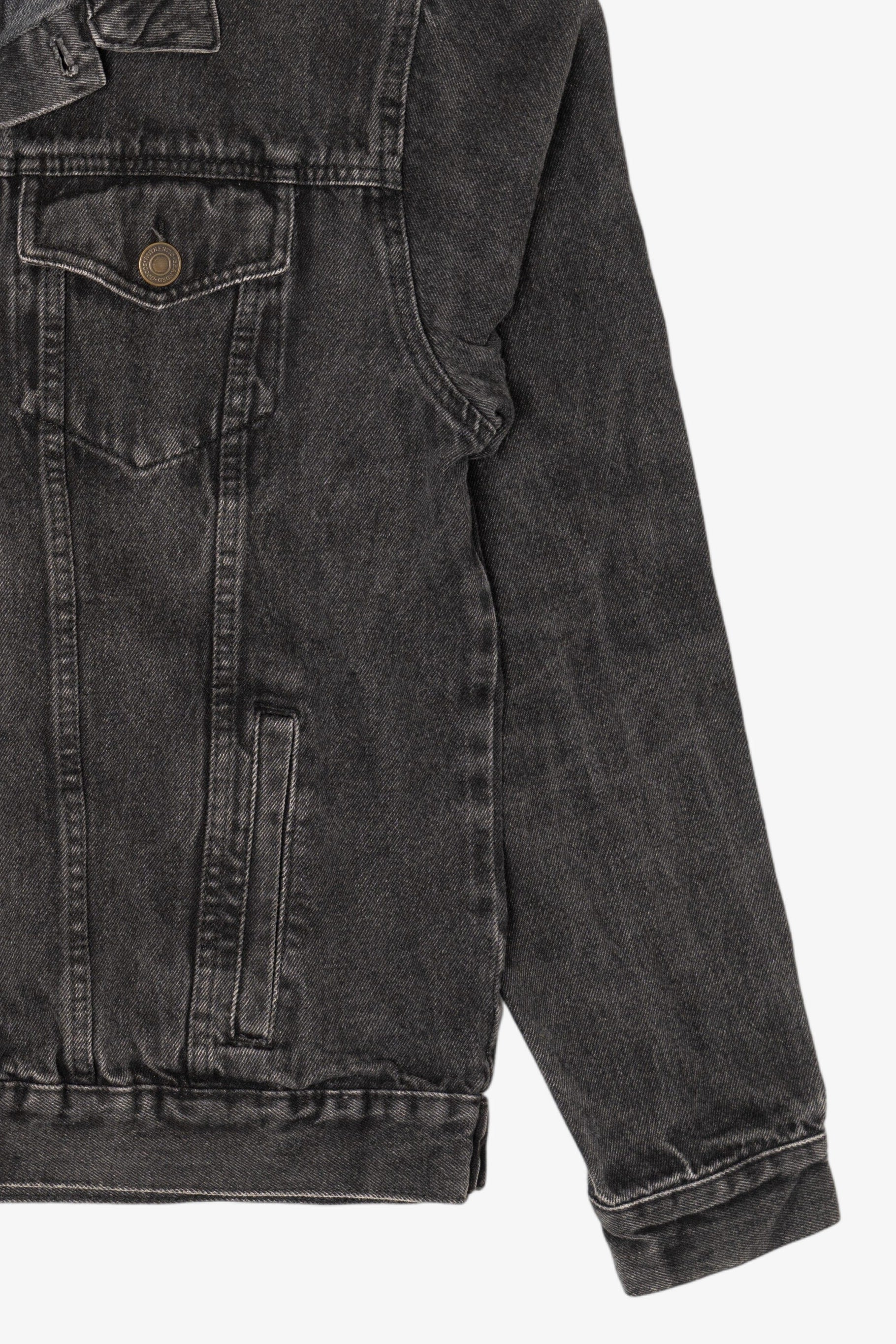 Harley Davidson "Big Moose" Portland Black Denim Jacket (2010s)