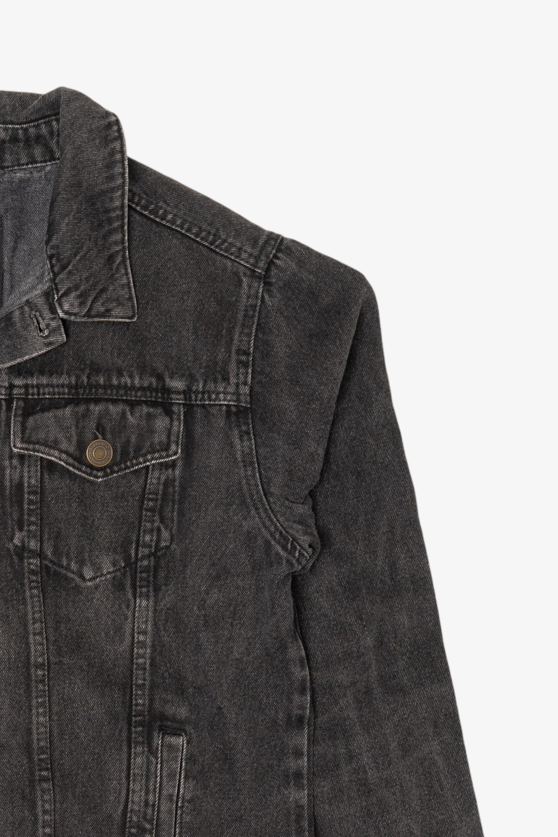 Harley Davidson "Big Moose" Portland Black Denim Jacket (2010s)