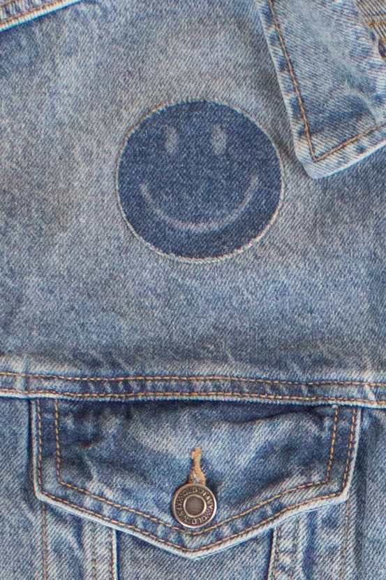 Old Navy Rainbow Distressed Denim Jacket (2010s)