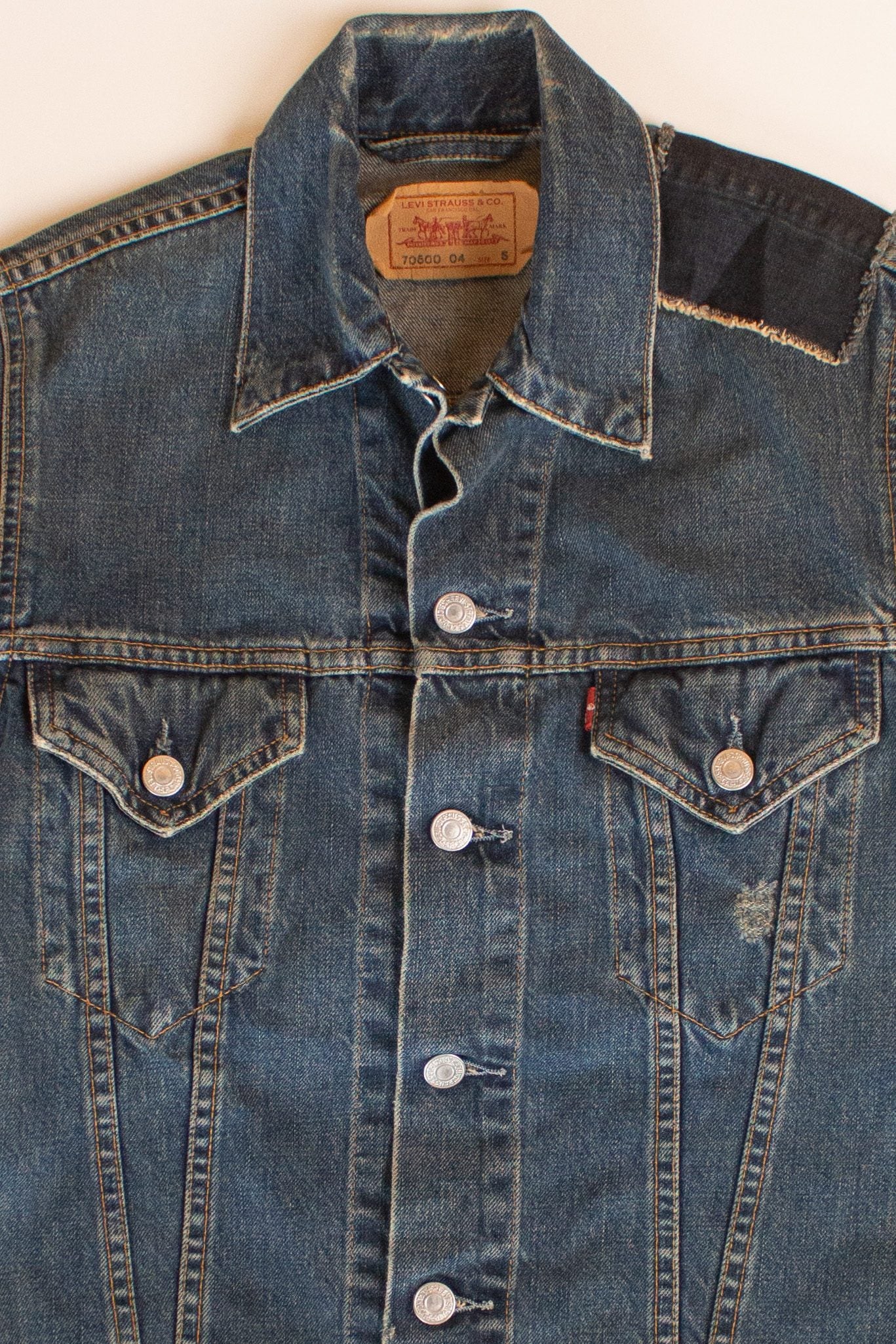 Levi's Distressed Patch Denim Jacket (2000s)