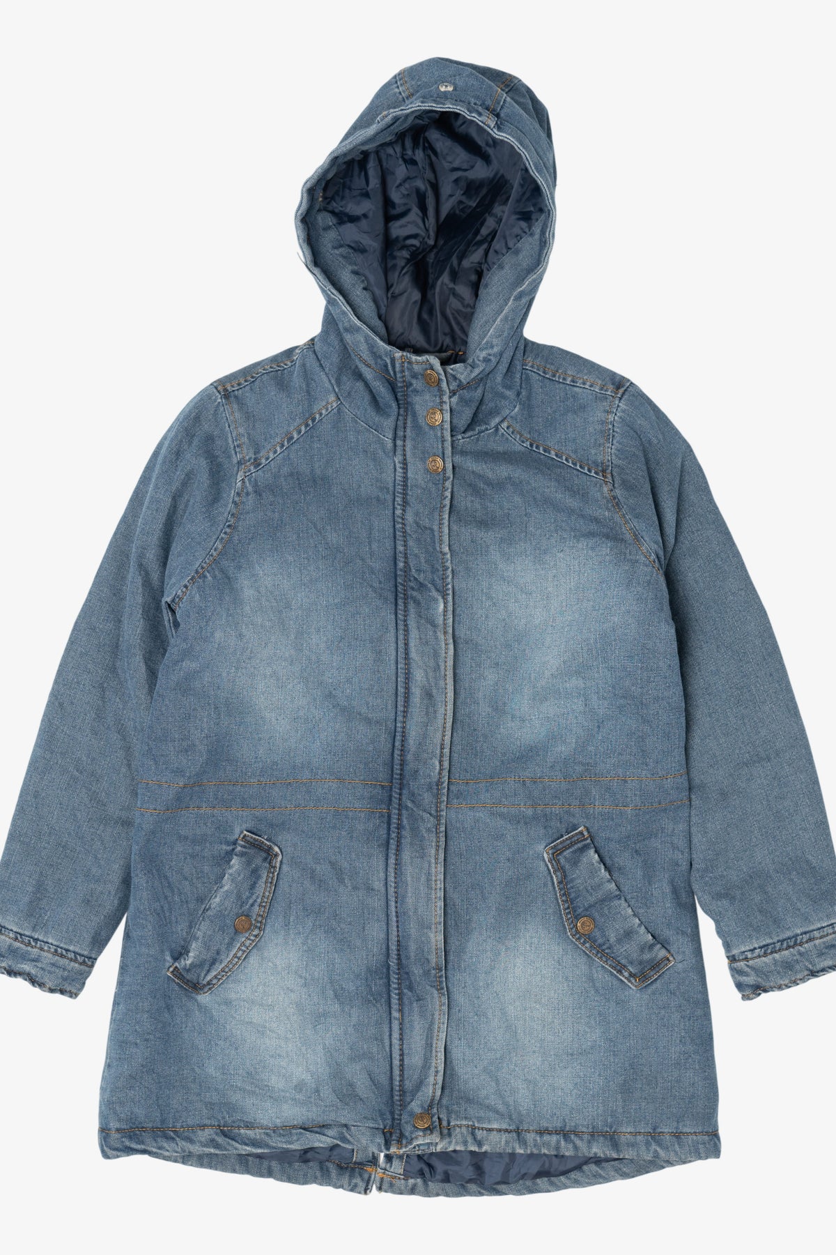 Blue Urban Republic Quilted Lining Hooded Denim Jacket (2010s)