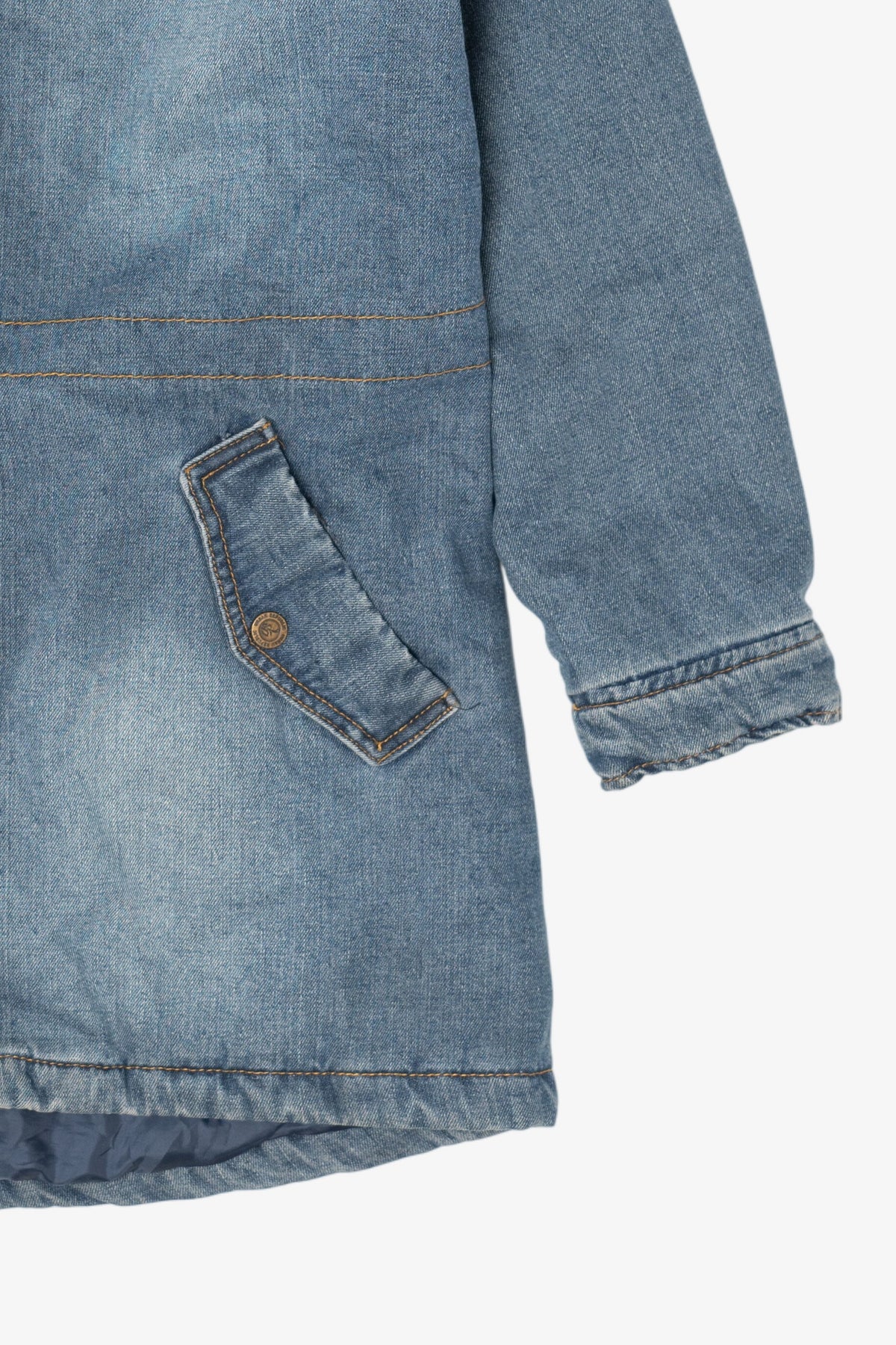 Blue Urban Republic Quilted Lining Hooded Denim Jacket (2010s)