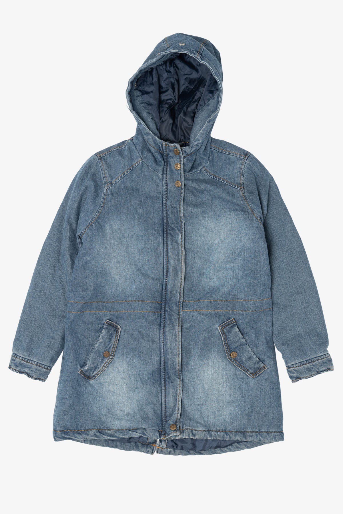 Blue Urban Republic Quilted Lining Hooded Denim Jacket (2010s)
