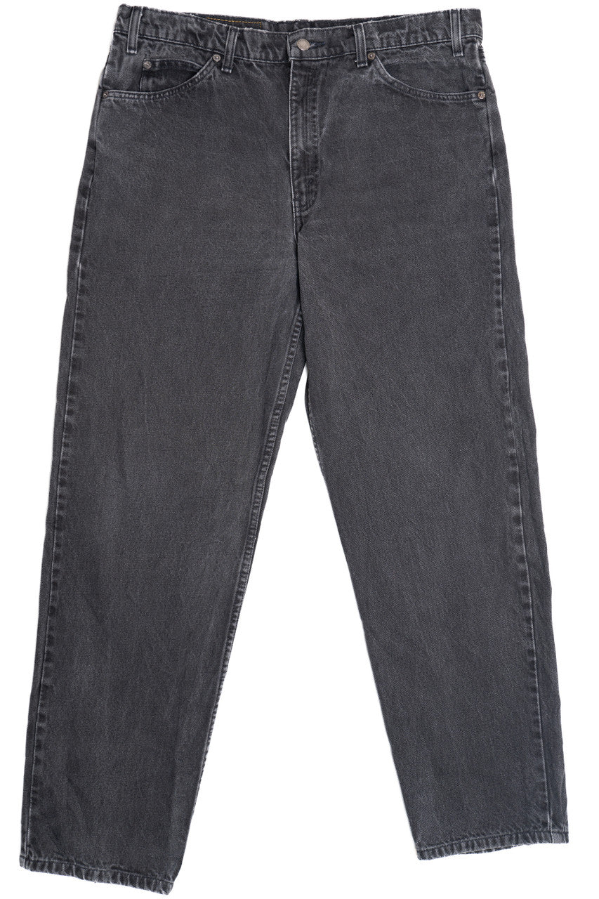 Vintage Levi's 1990's 550 Orange Tab Faded Black Denim Jeans