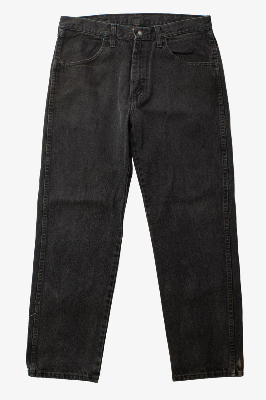 Vintage Black Rustler Denim Jeans (33x30)