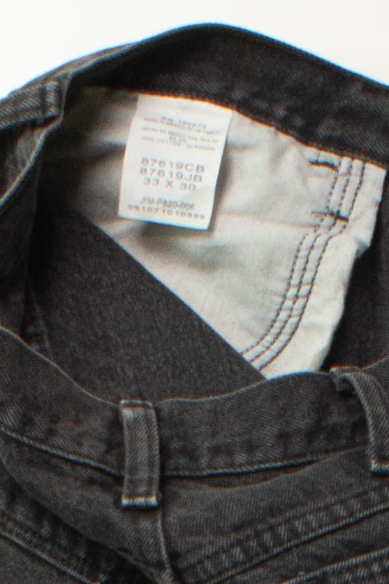 Vintage Black Rustler Denim Jeans (33x30)