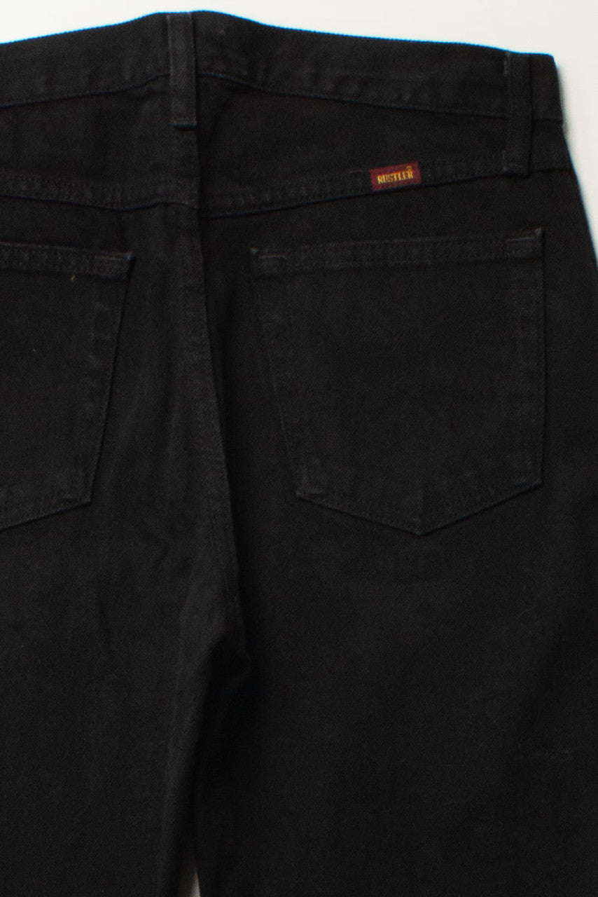 Vintage Black Rustler Denim Jeans (30x32)