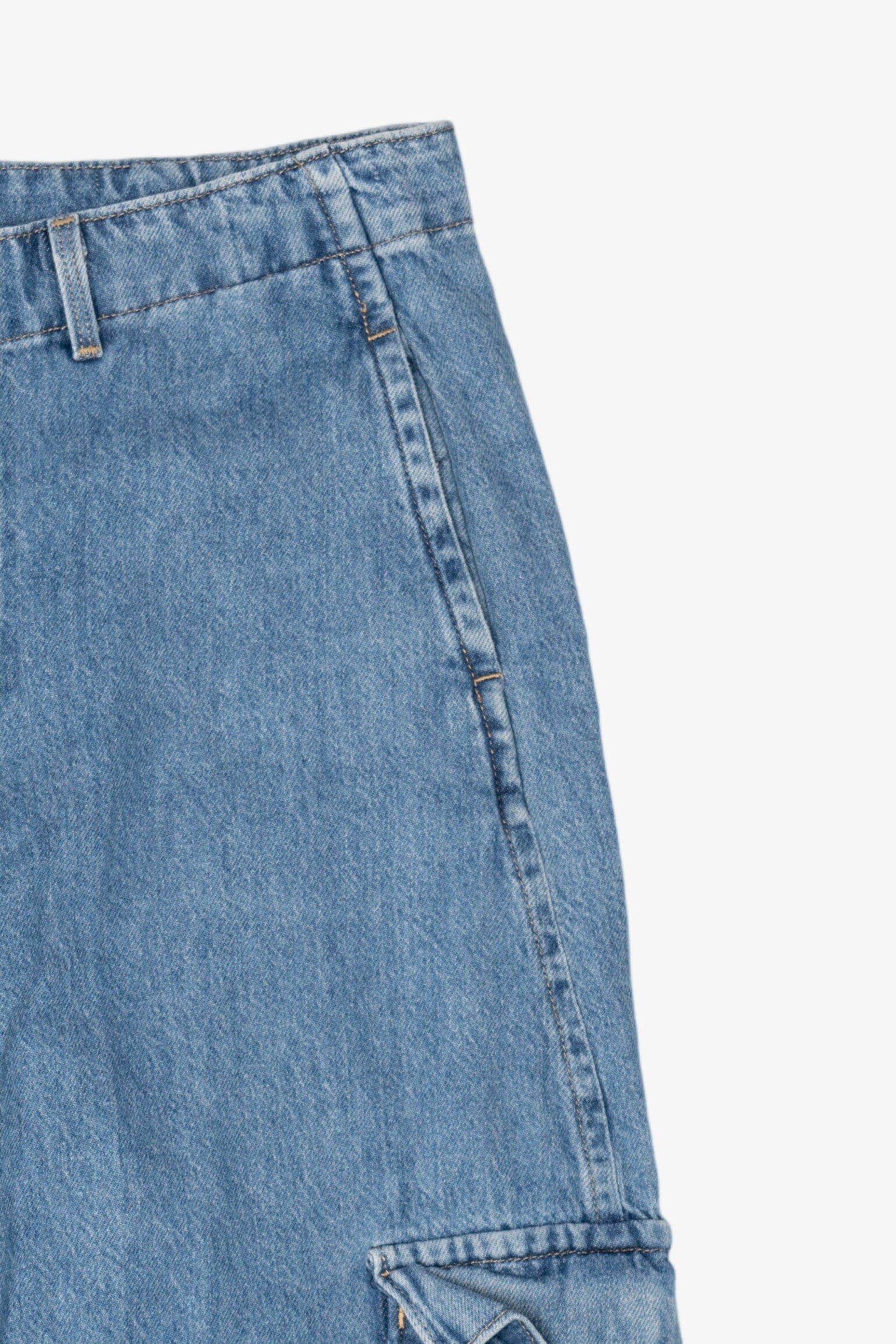 Blue Levi's Baggy Cargo Denim Jeans (2010s)