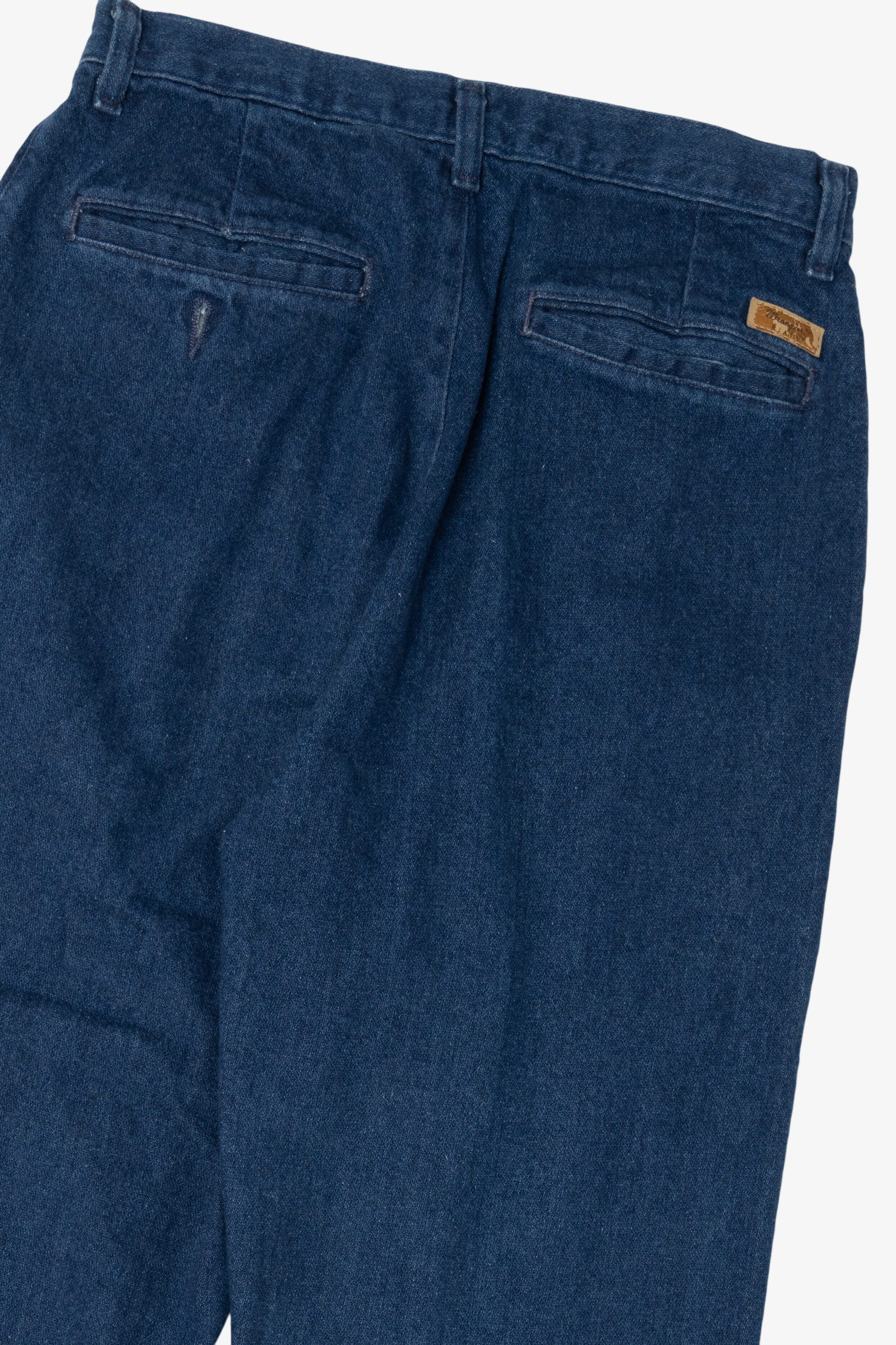 Vintage Navy Blue Wrangler Pants 31x36 (1970s)