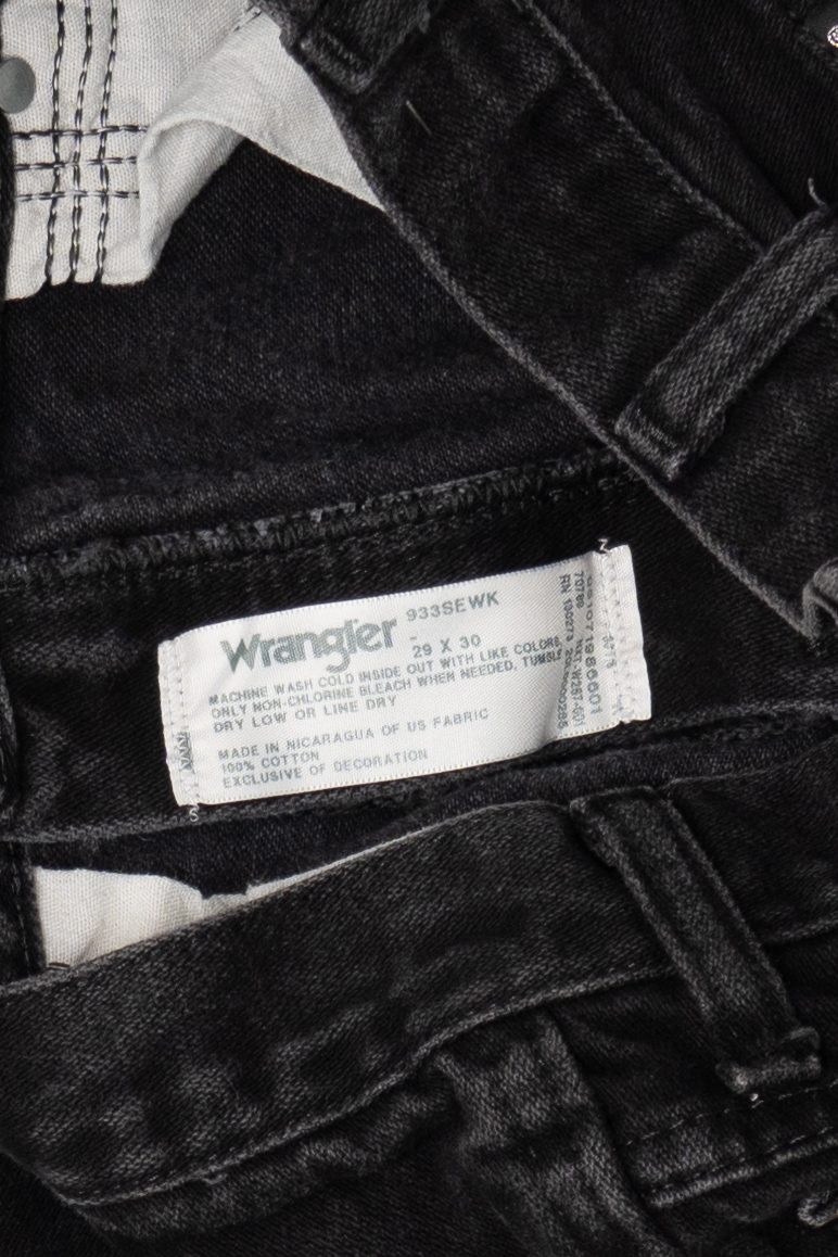 Vintage Black Wrangler Denim Jeans (29x30) (1990s)