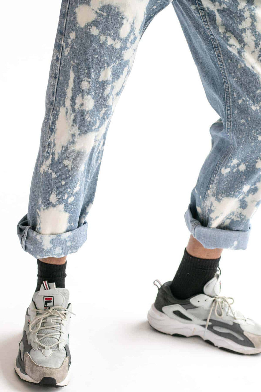 Bleached Levi's 505 Denim Jeans 566 (sz. 33W 30L)