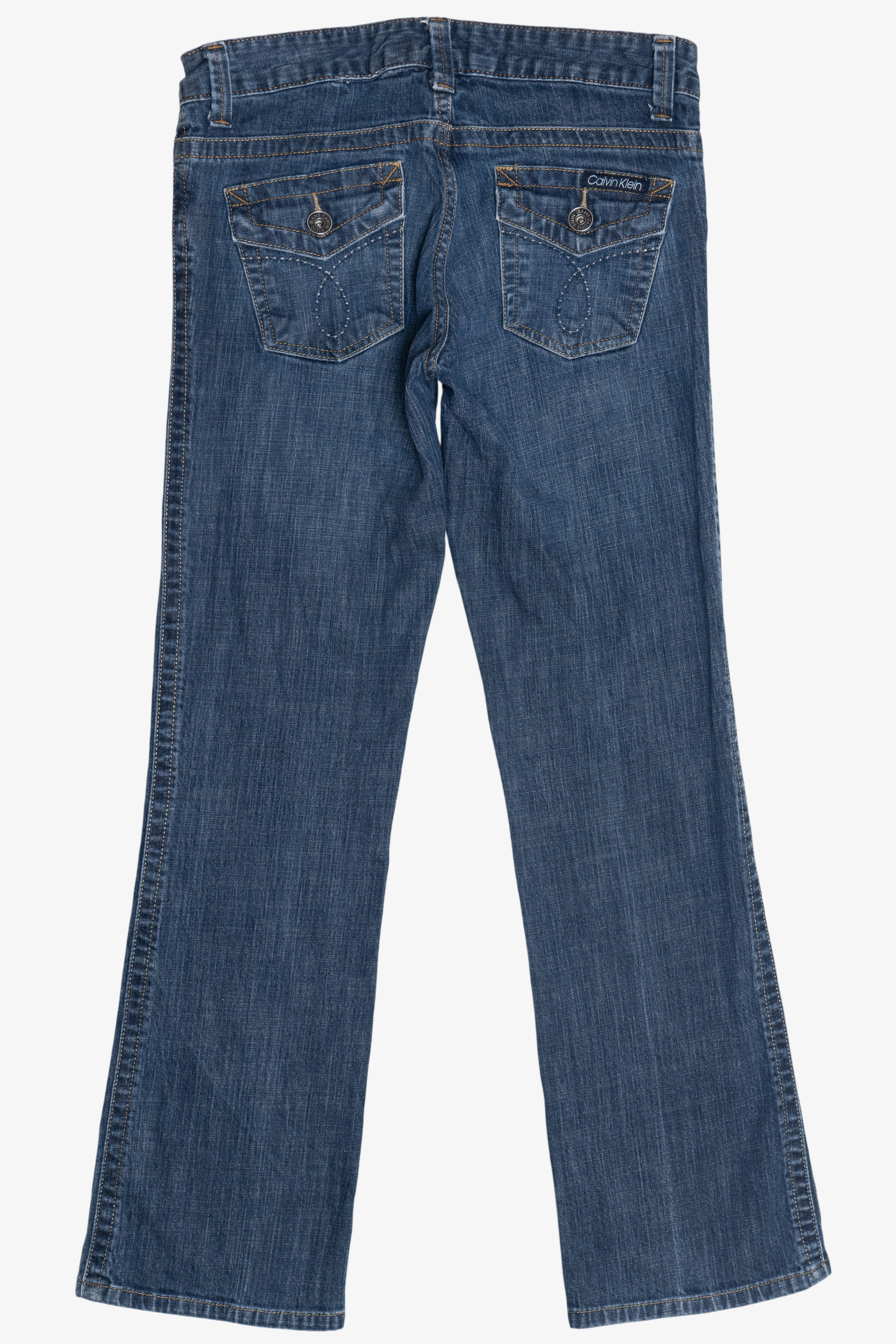 Vintage Y2K Calvin Klein Button Pocket Boot Cut Denim Jeans (2000s)