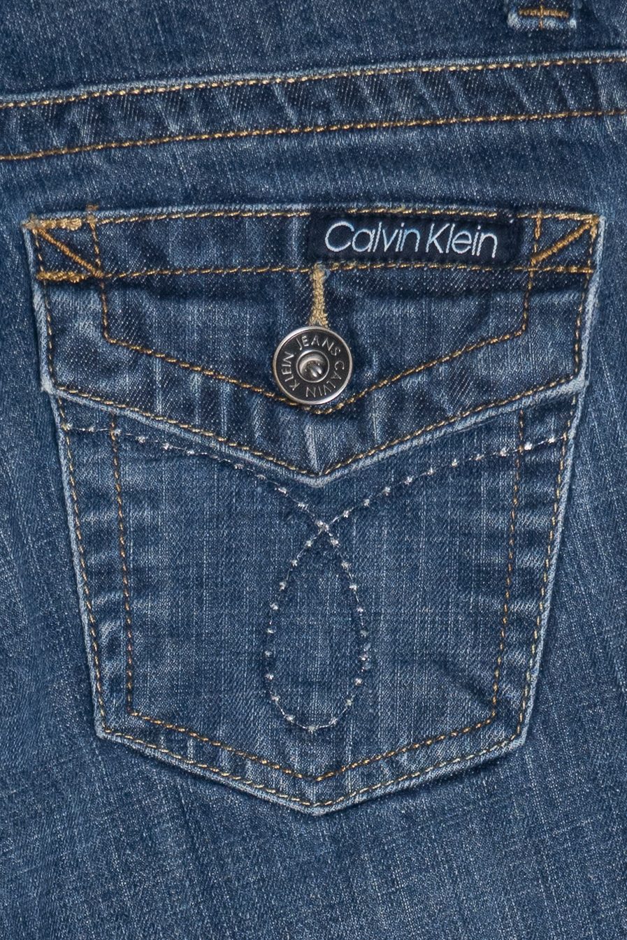 Vintage Y2K Calvin Klein Button Pocket Boot Cut Denim Jeans (2000s)