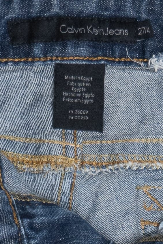 Vintage Y2K Calvin Klein Button Pocket Boot Cut Denim Jeans (2000s)