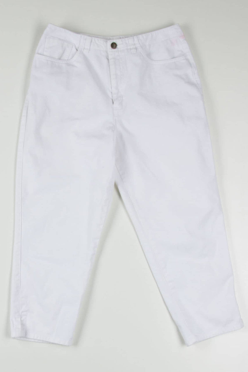 White Talbots Denim Capris (sz. 8)