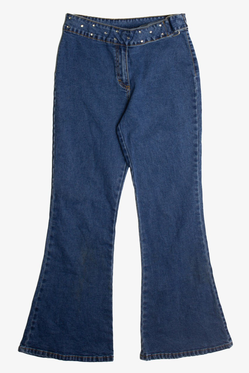 Y2k Bedazzled Buckle Jeans 974