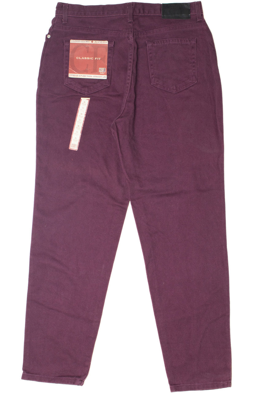 Vintage Purple High Waisted Denim Jeans