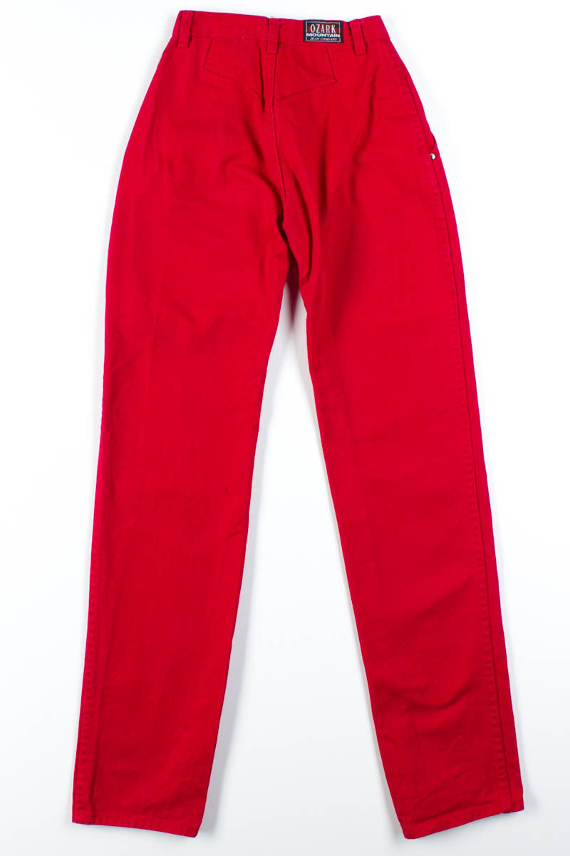 Red Studded Ozark Mountain Jeans