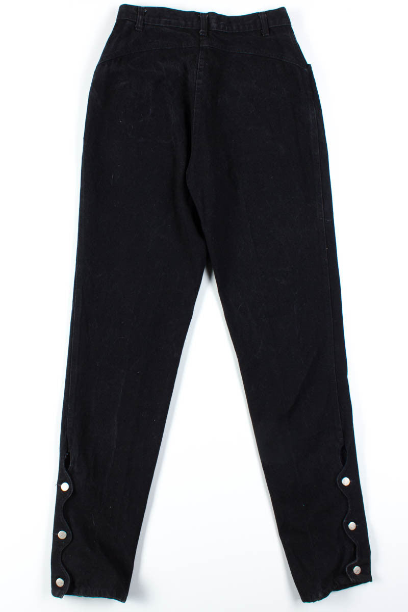 Black Roper Button Leg Jeans (sz. 13/14)