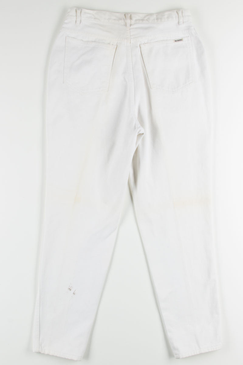Cream High Rise Mom Jeans (sz. 14)