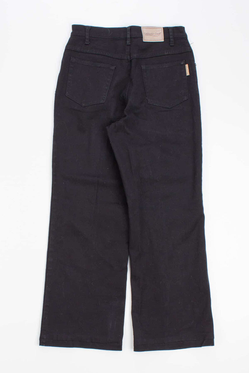 Straight Fit Coldwater Creek Black Jeans (sz. 8)