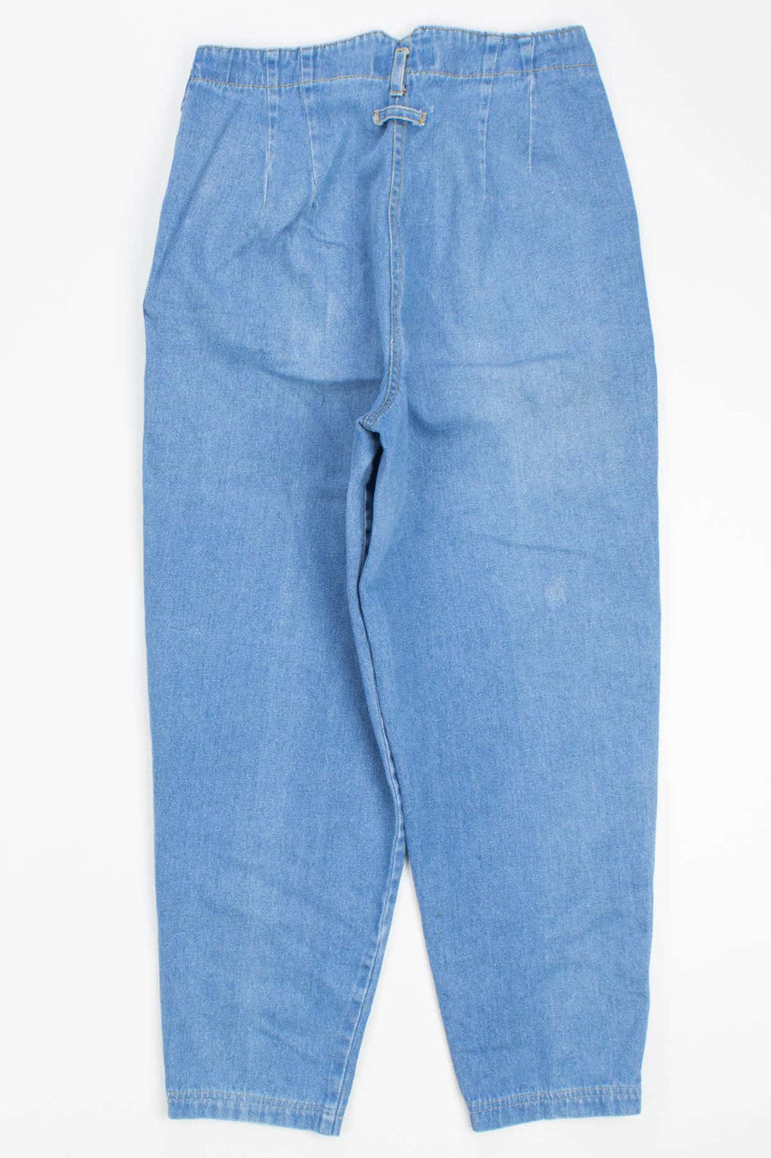 Extra Soft Pleated White Stag Vintage Jeans (sz. 8)