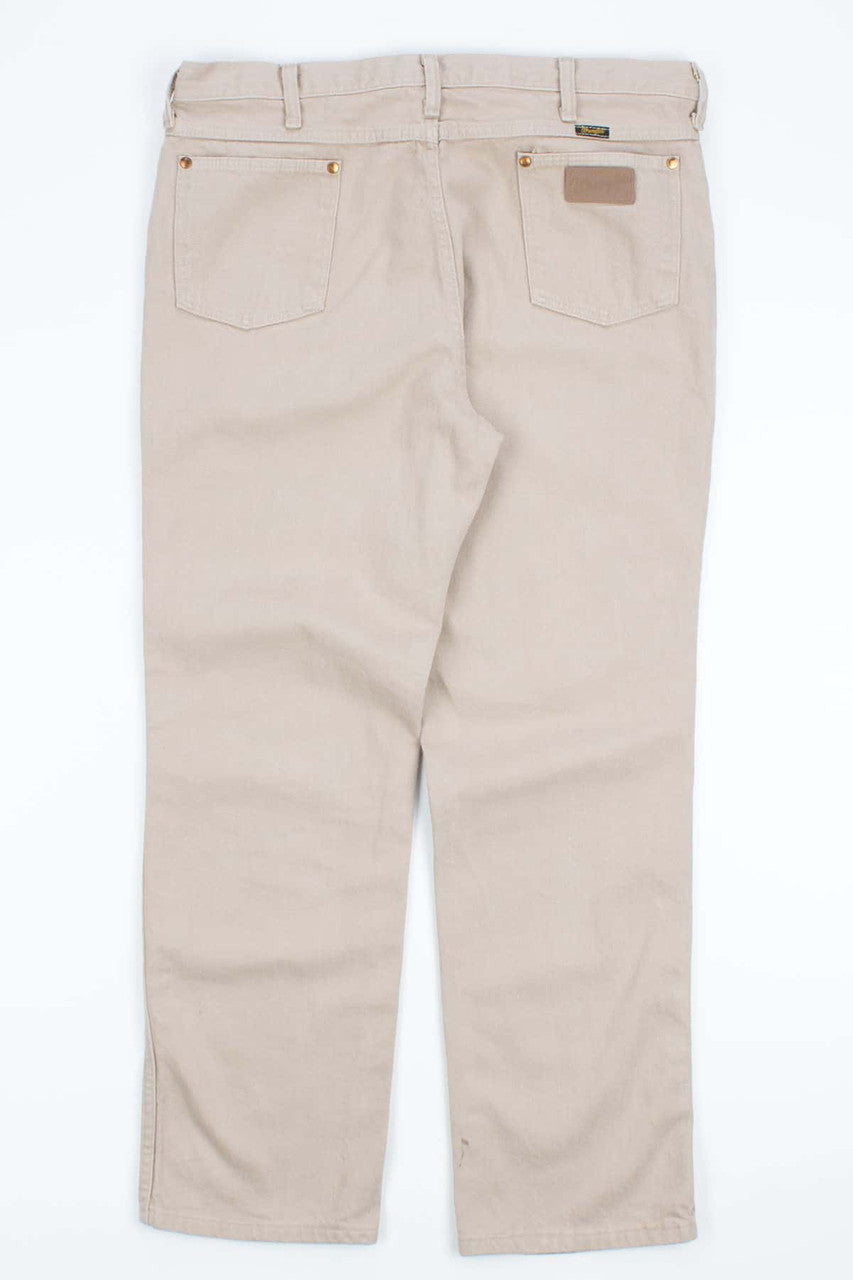 Tan Vintage Wrangler Jeans (38W 32L)