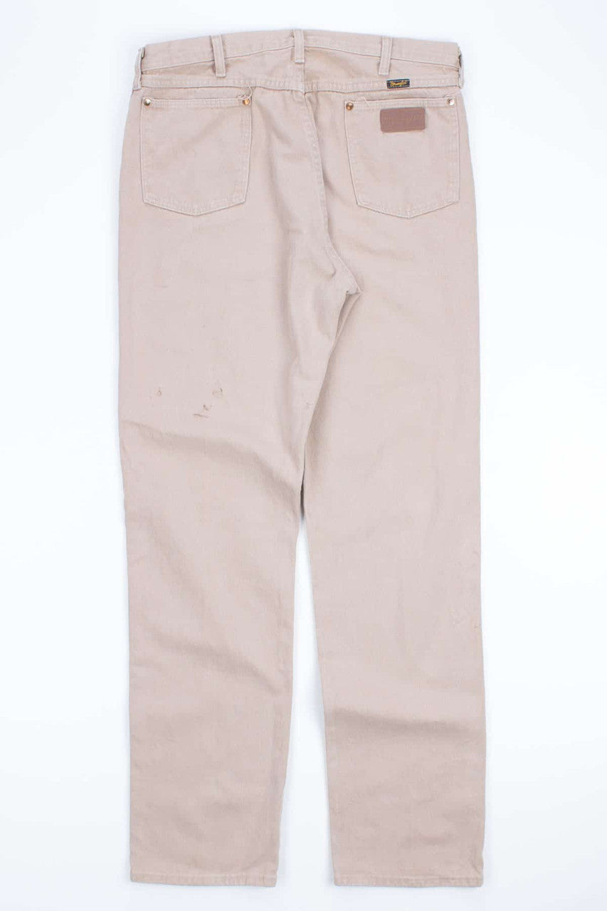 Tan Vintage Wrangler Jeans (38W 36L)