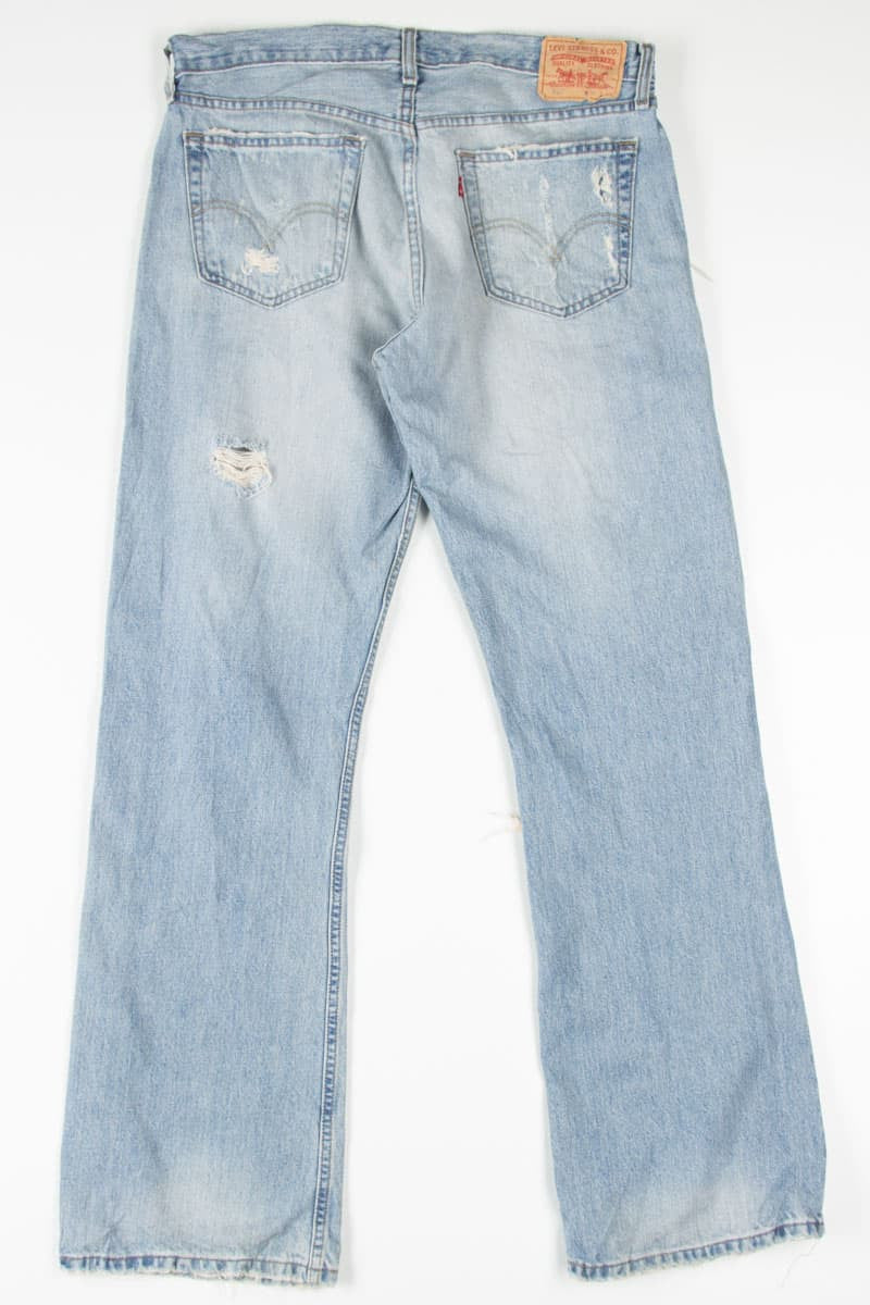 Heavy Distress Levi's 527 Denim Jeans 465 (sz. 36W 34L)