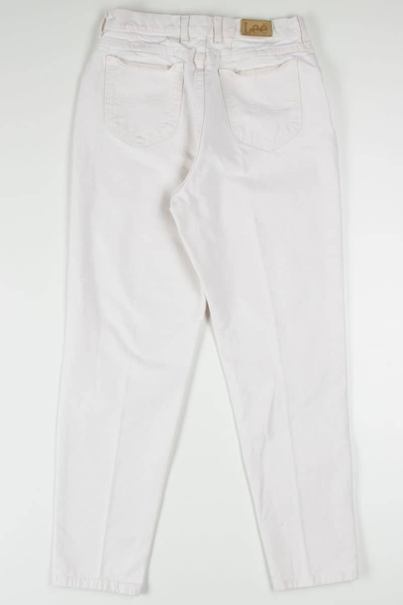 White High Waisted Lee Denim Jeans 545 (sz. 16 Med)