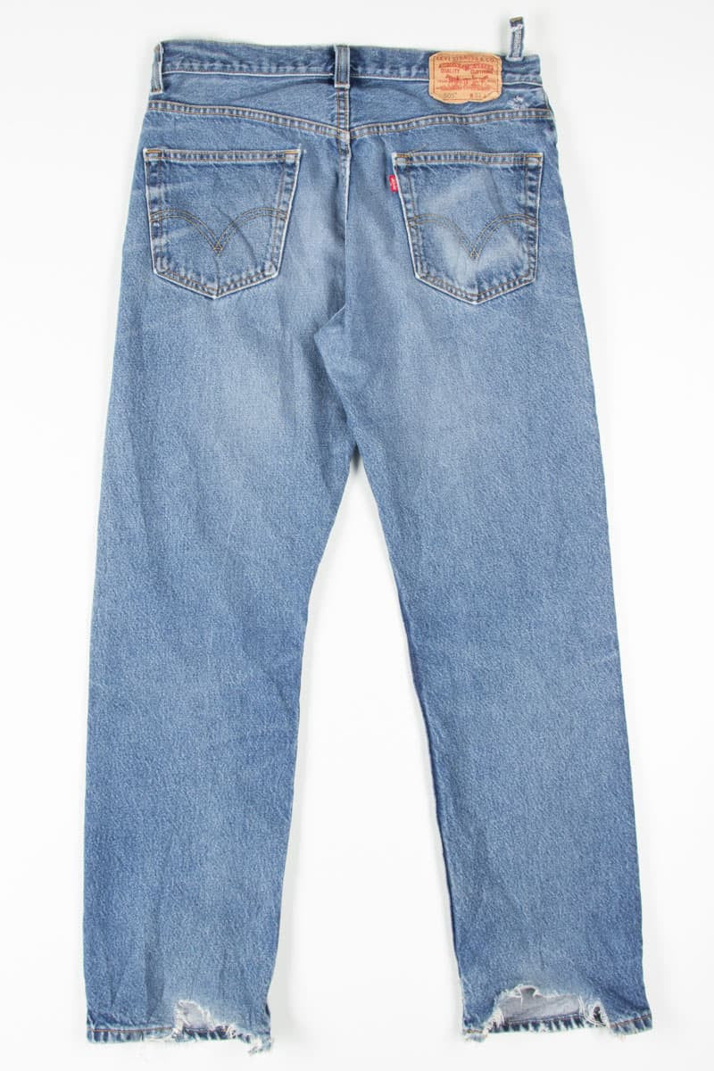 Distressed Levi's 505 Denim Jeans 573 (sz. 33W 32L)