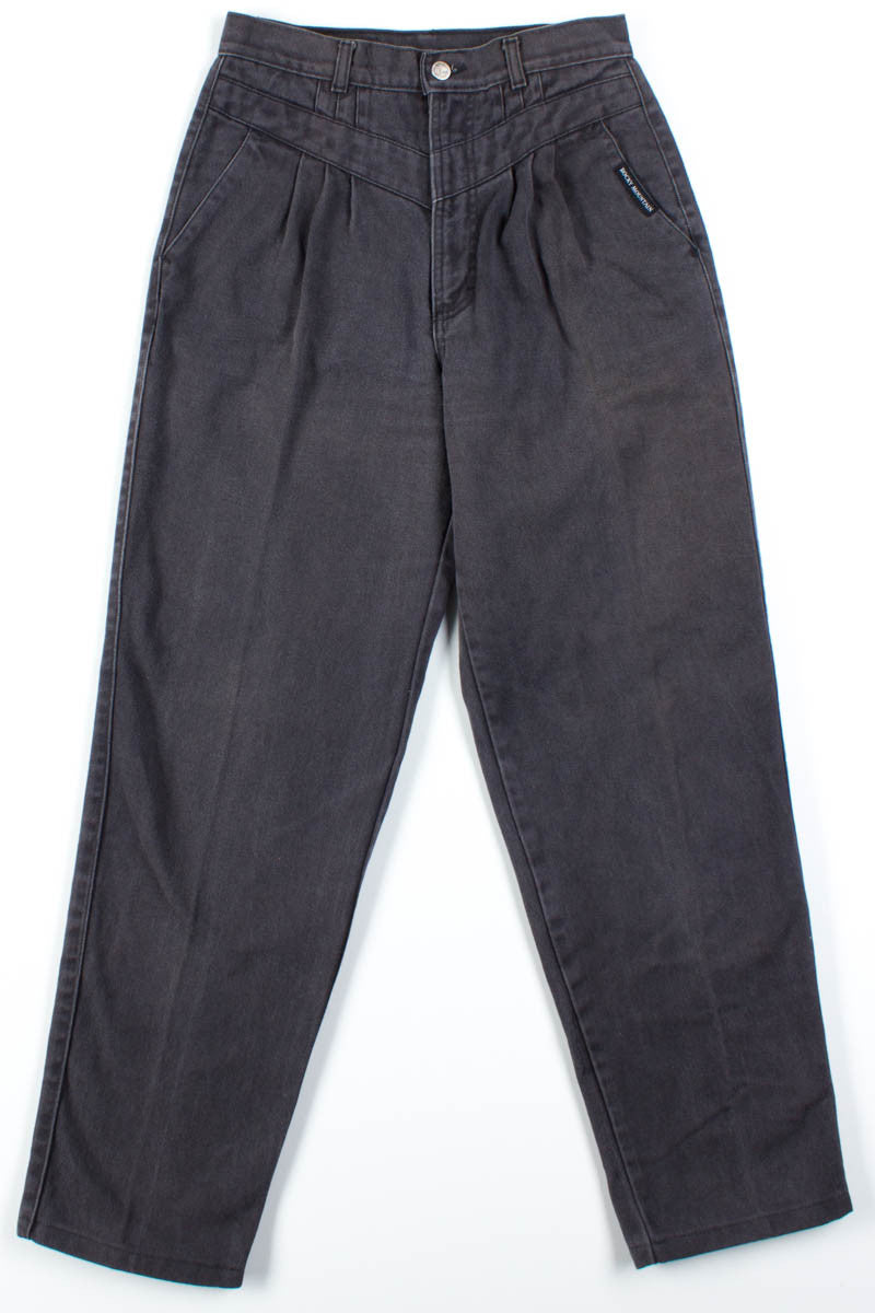 Grey Pleated Rocky Mountain Jeans