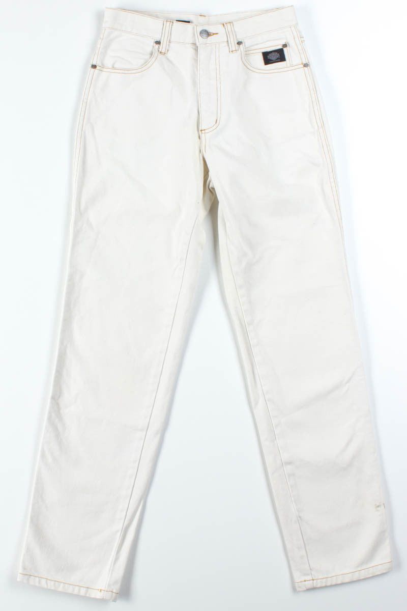 White Harley Davidson Jeans (sz. 4)