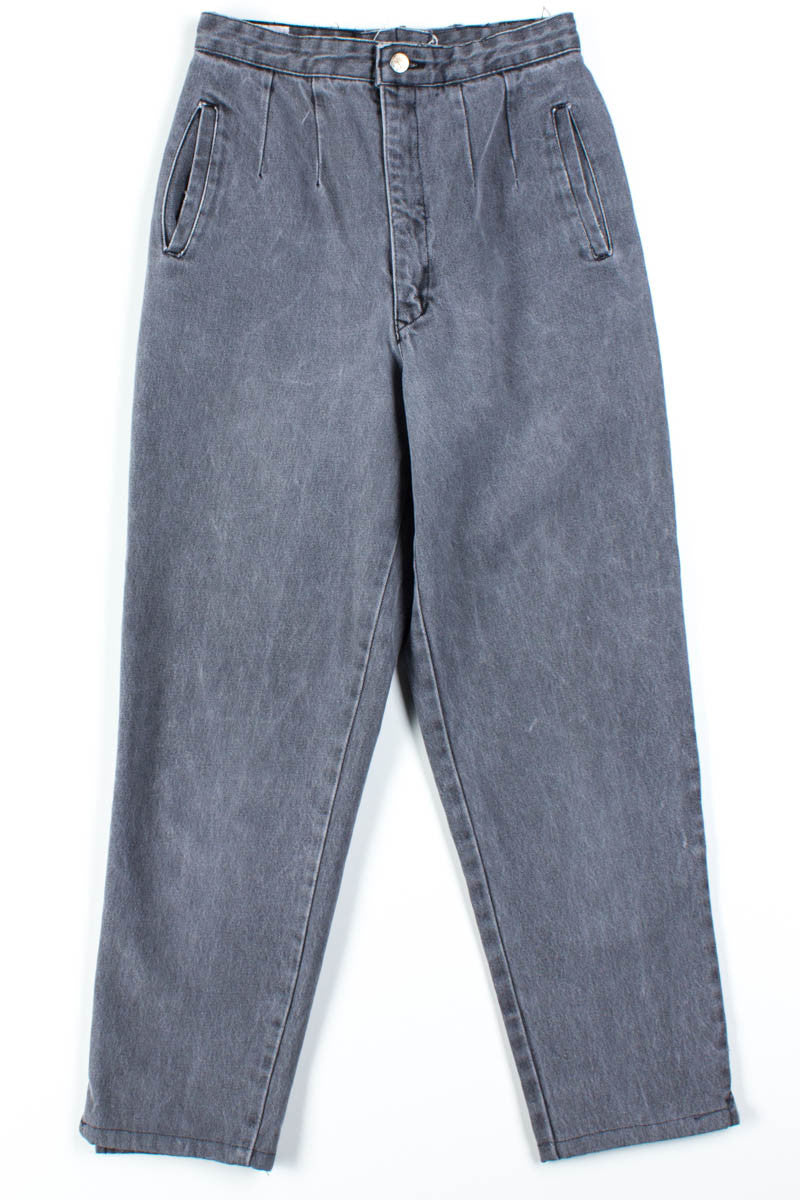 Grey Pleated Contempo Jeans (sz. 11)
