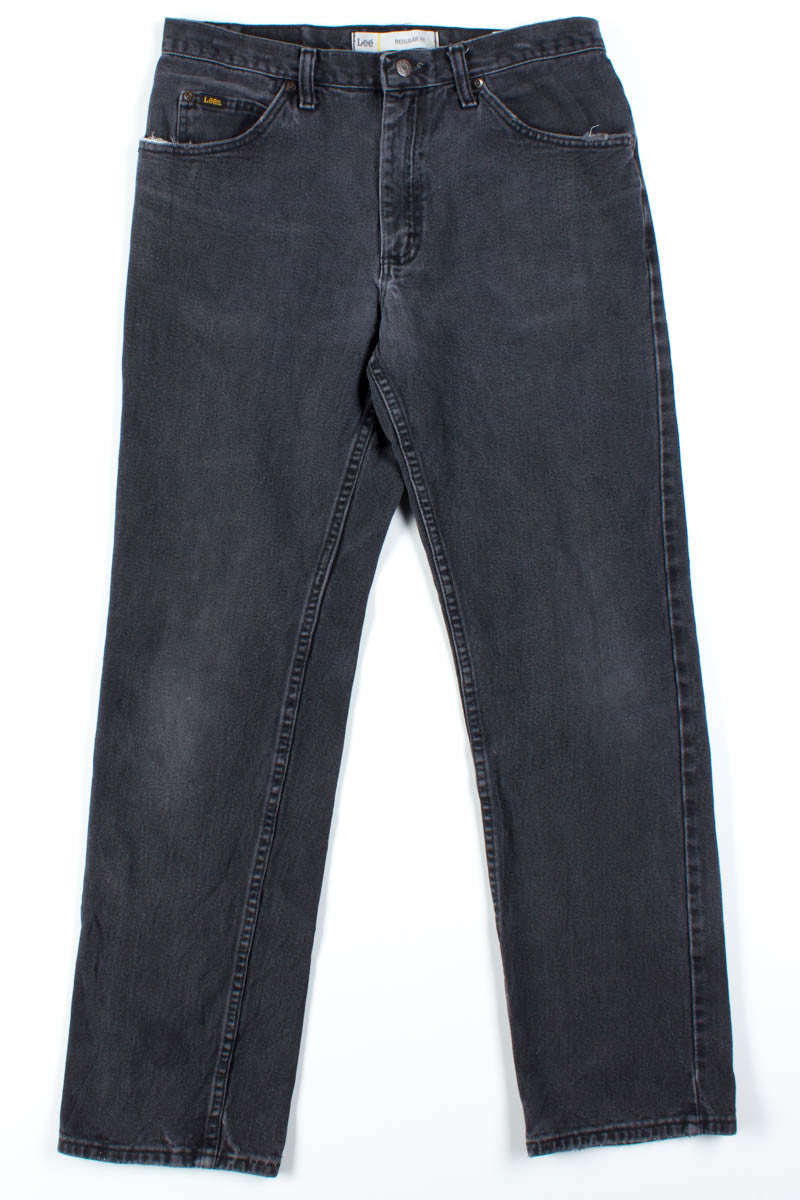 Black Regular Fit Lee Jeans (sz. 33x32)