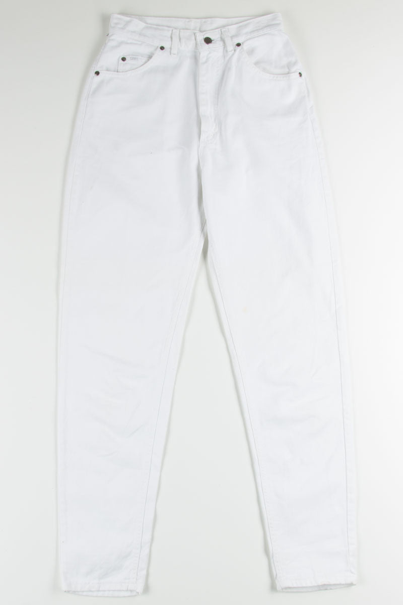 Lee White High Waisted Denim Jeans (sz. 10 Long)
