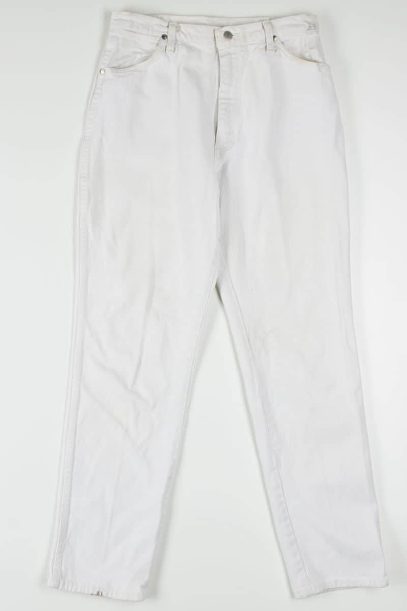 Cream High Waisted Wrangler Denim Jeans 538 (sz. 13/14 - 32L)